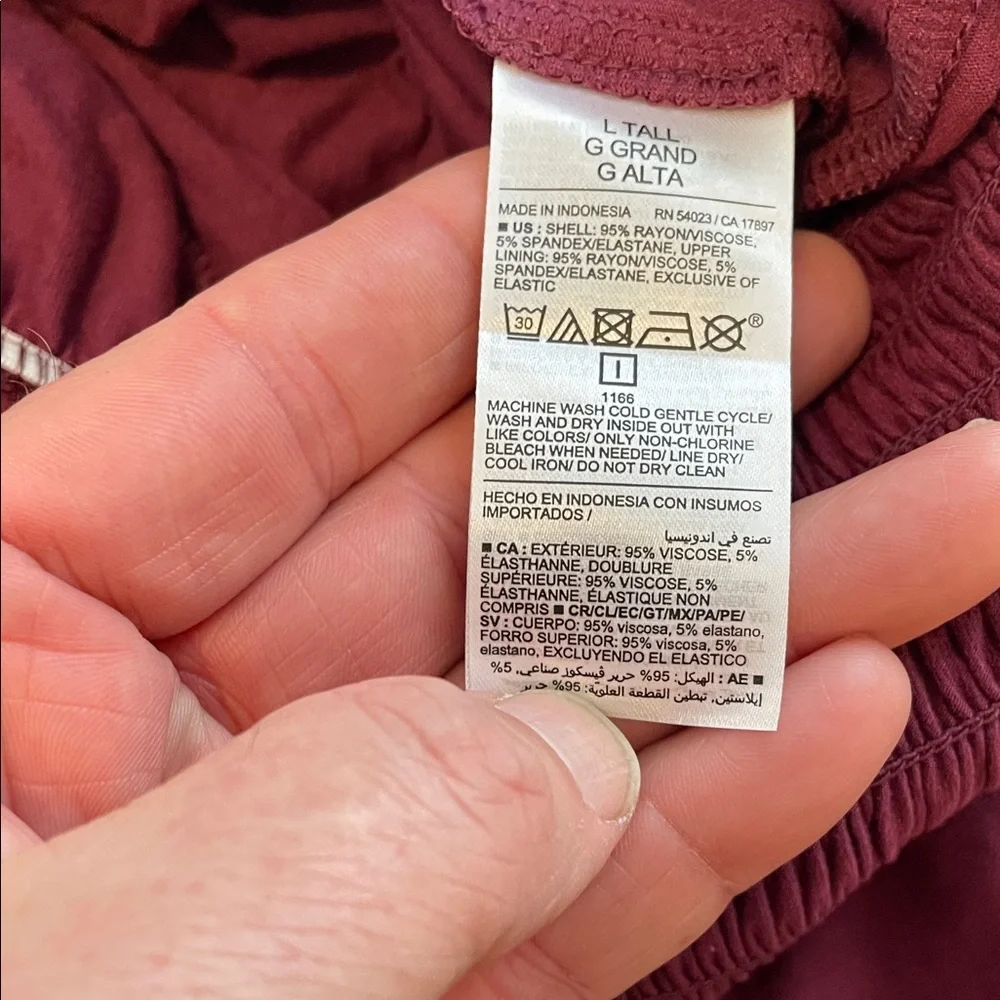 Old Navy Burgundy Jumpsuit nwt large tall